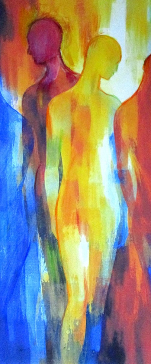 "Gathered Light" - Abstract Figures by Helena Wierzbicki