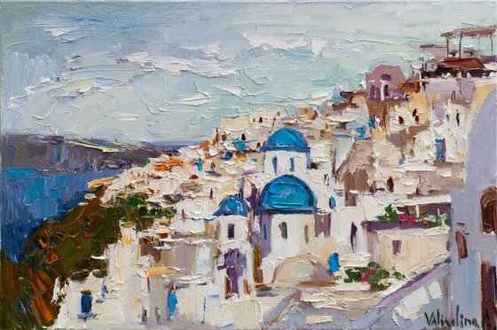 Santorini, Greece - Original landscape painting