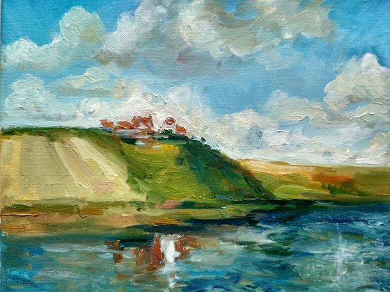 Lake and clouds