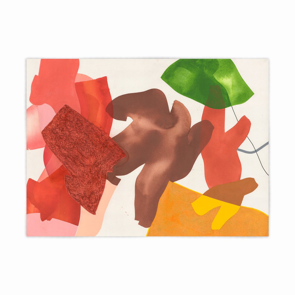 Abstract Painting By Smit Khond, 30 X 22", Second Thoughts, Third Guesses, Original Artwork