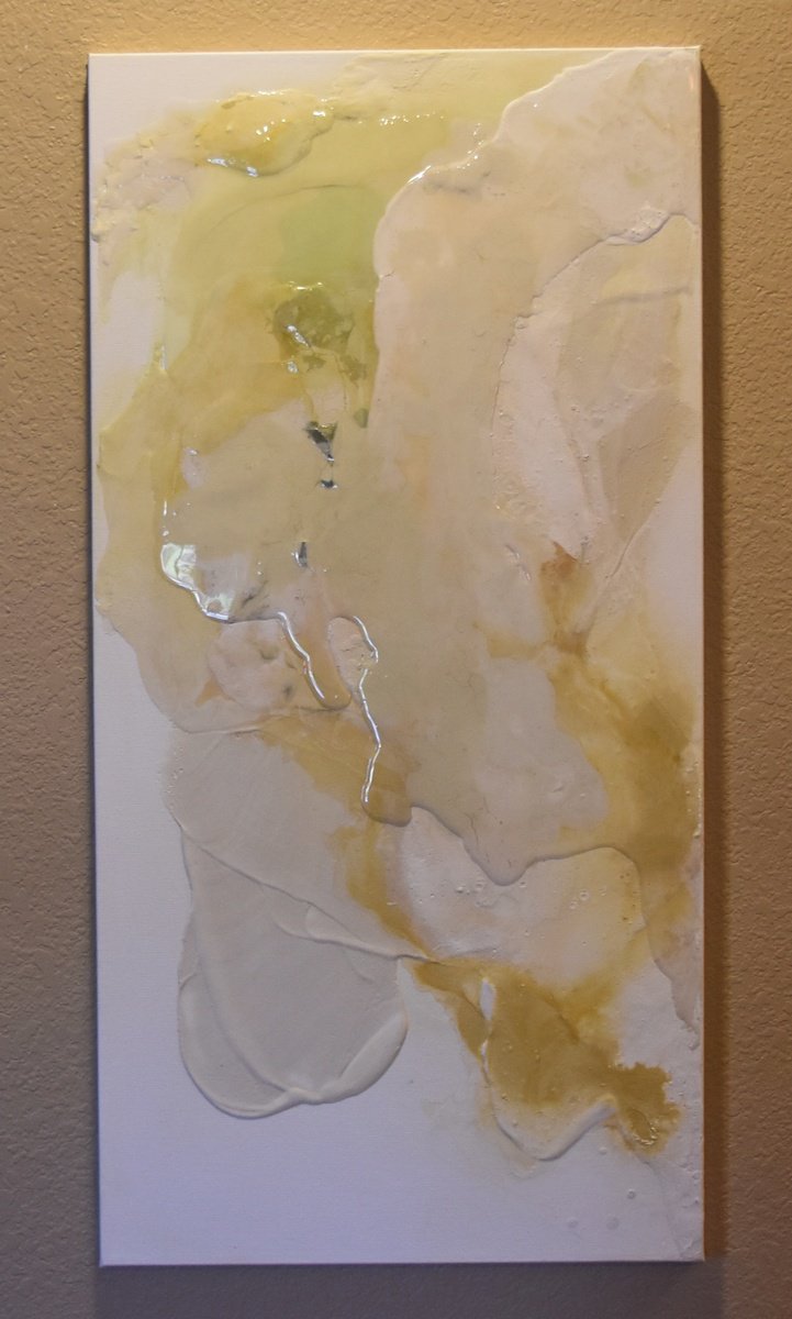 Abstract Painting By Tamara Bettencourt, 18 X 36", Natural Beauty, Original Artwork