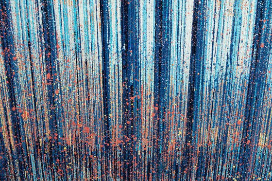 Pale Blue Light Through Autumn Trees