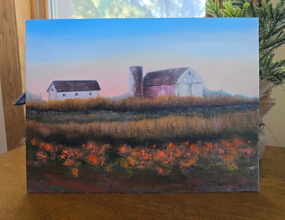Early Morning Barn