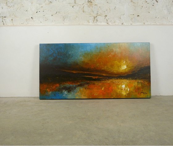 Brilliant Shore  (Large Seascape, 120x60cm)