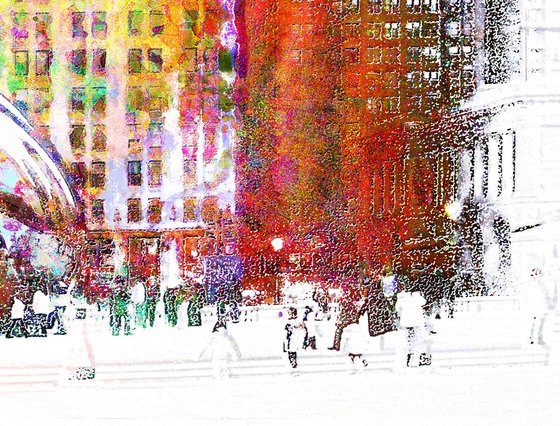 Colores, Chicago, Cloud gate/XL large original artwork
