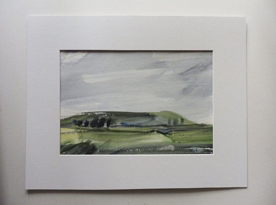 SUMMER 2022, WATERCOLOUR SKETCH / STUDY, ANGLESEY, near Cemlyn Bay.