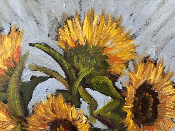 Vibrant Yellow Sunflowers