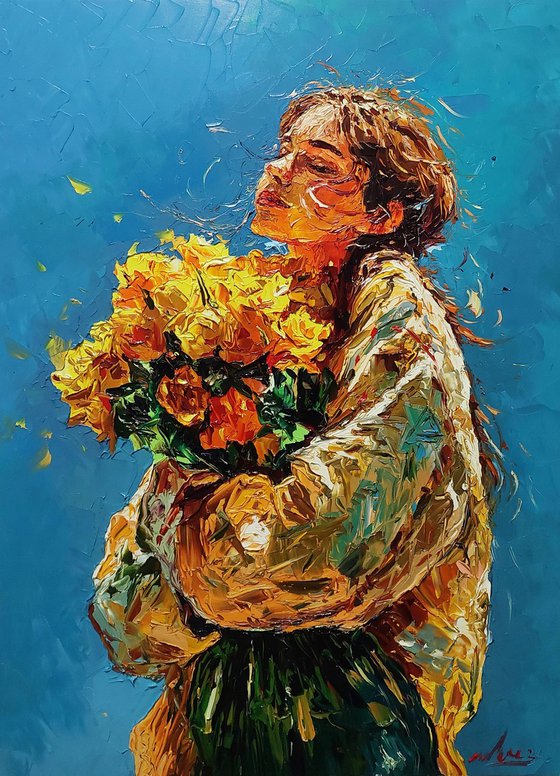 Arms Full of Yellow Roses