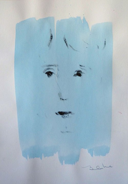 Portrait 18C36, ink on paper 41x29 cm by Frederic Belaubre
