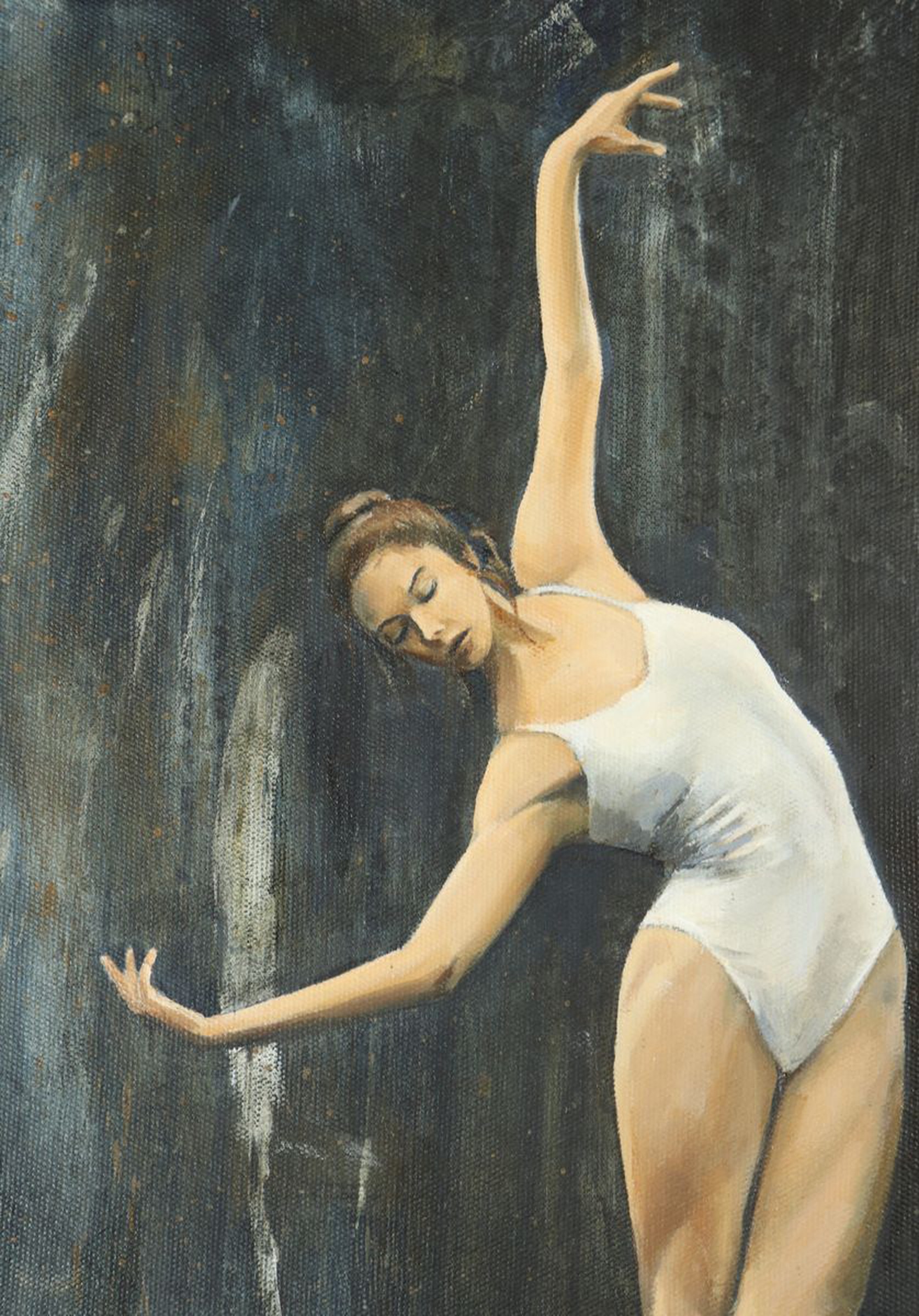 On Pointe Ballerina Painting Ballet Dancer Artfinder