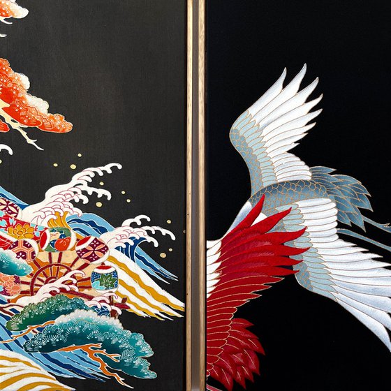 Cranes through Generations (Kimono)