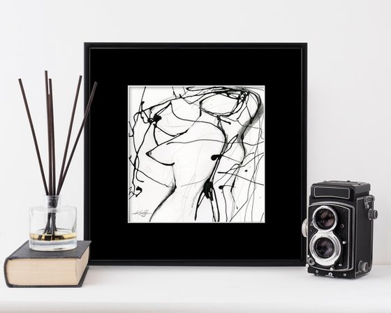 Doodle Nude 11 - Minimalistic Abstract Nude Art by Kathy Morton Stanion