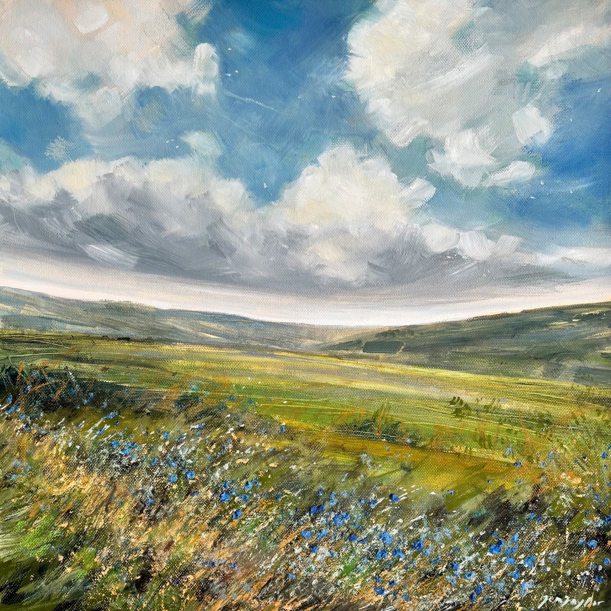 The Winds Of Spring By Jennifer Taylor, 16 X 16, Artwork For Sale On Artfinder