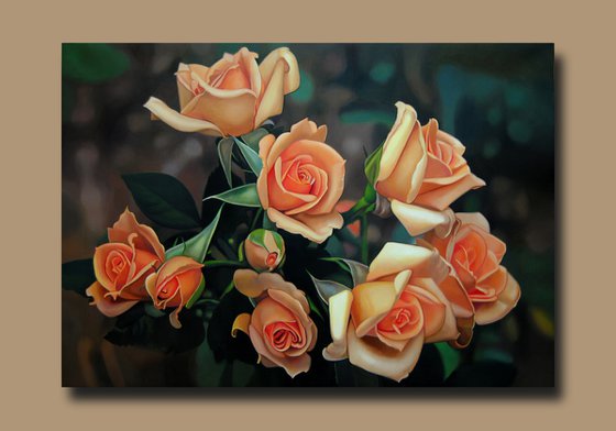 Roses painting