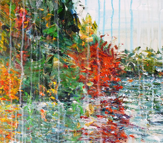 Trees By A Lake C 1