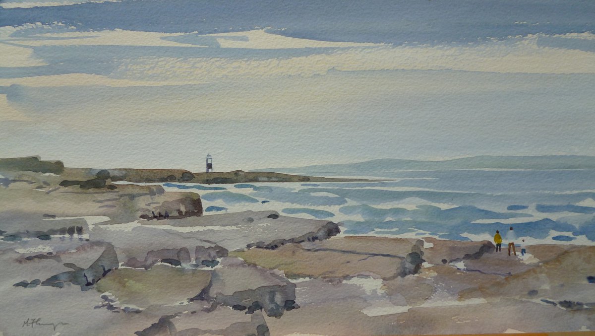 The Lighthouse at Inis Oirr by Maire Flanagan