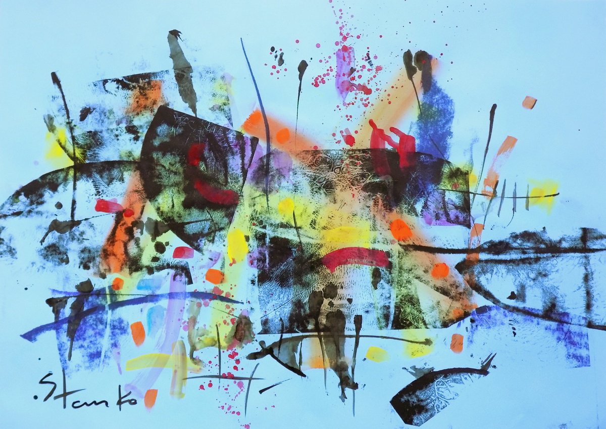 Abstract Landscape-Xi By Stanislav Bojankov, 28 X 20, Artwork For Sale On Artfinder