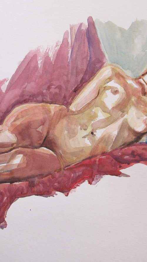 reclining female nude by Rory O’Neill