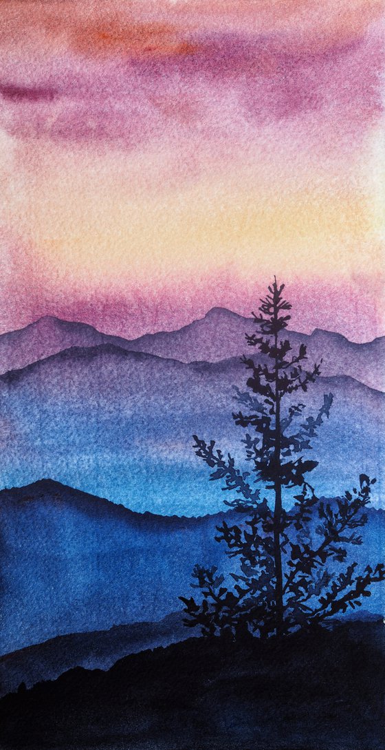 Sunset in the mountains III