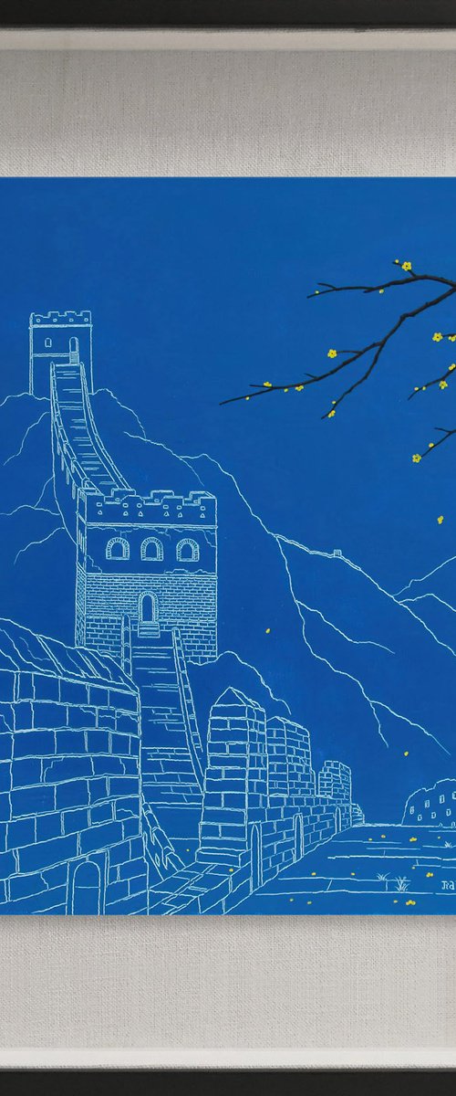 Night on the Great Wall by Yuan Hua Jia