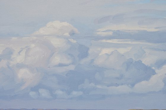 Clouds over the sea, la Pointe du Van