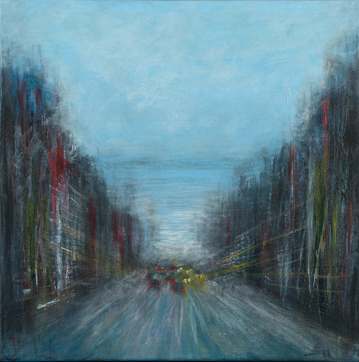 Urban And Pop Painting , City Dreams Iii By Peter Stahr, 20 X 20, Artwork For Sale On Artfinder
