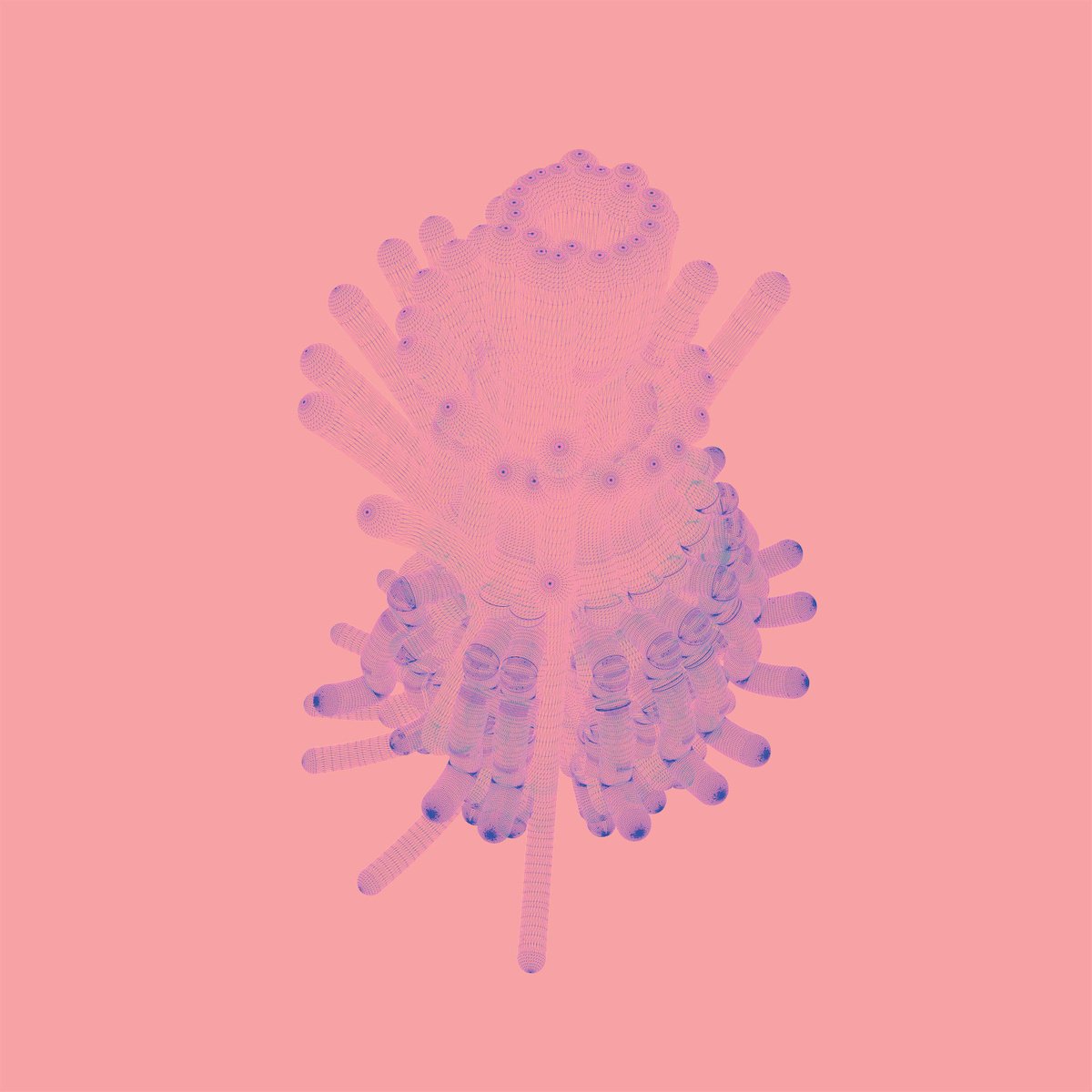 Geometric Abstract Print By Mattia Paoli, 39 X 39", Smart Land, Original Artwork