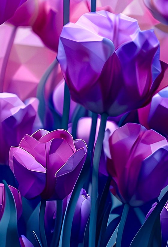 CRYSTAL LILAC TULIPS