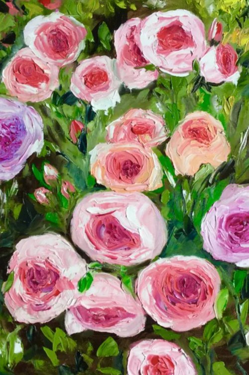 WHITE PINK YELLOW PURPLE by Olga Koval