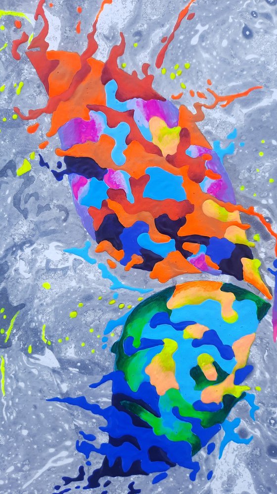 Set of 2 «Grey Fantasy»