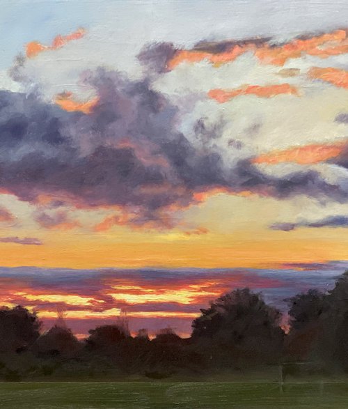 Sunset in Mill Hill Park (IV) by Diana Sandetskaya