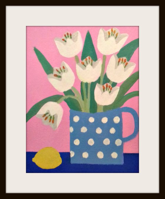 Tulips and a Lemon