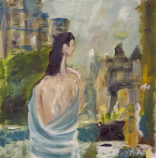 Morning Coffee On Balcony In Paris by Ryan  Louder