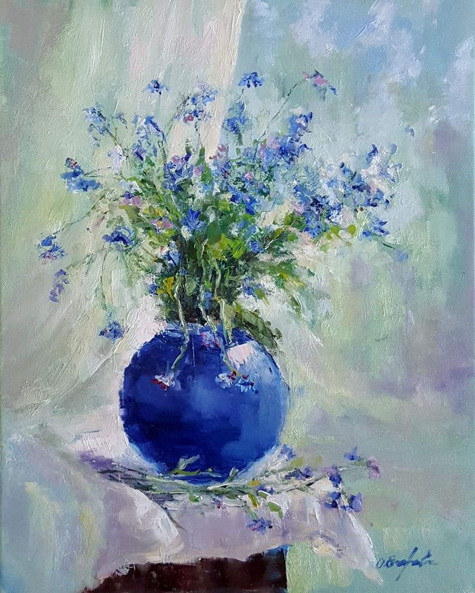 Blue flowers by Olga Egorov