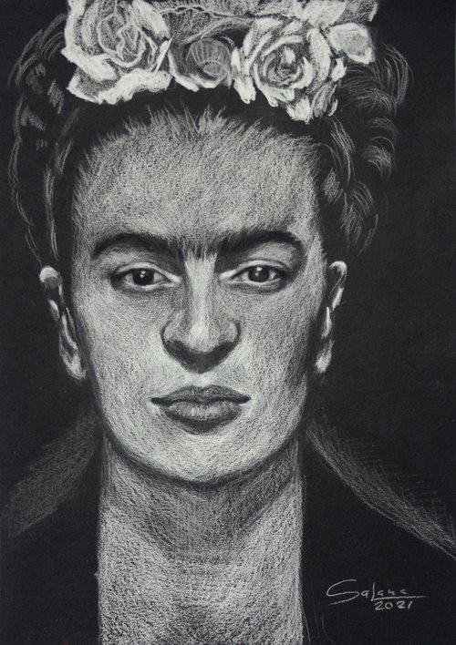 Frida Kahlo IV /  ORIGINAL PAINTING by Salana Art Gallery