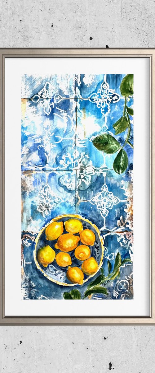 Portuguese Harvest - Lemons by Irina Kurganskaya