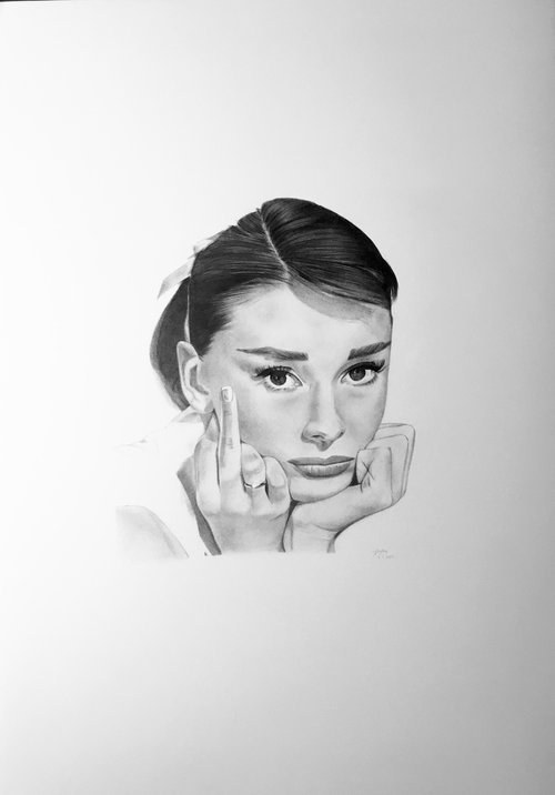Swearing Audrey Hepburn by Amelia Taylor