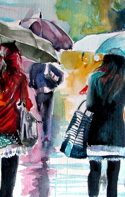 Rainy day with umbrellas II by Kovács Anna Brigitta