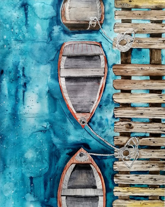 Boat painting