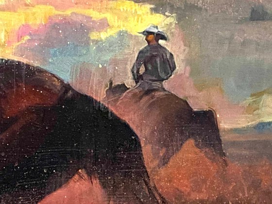 Cowboys Chasing the Sunset