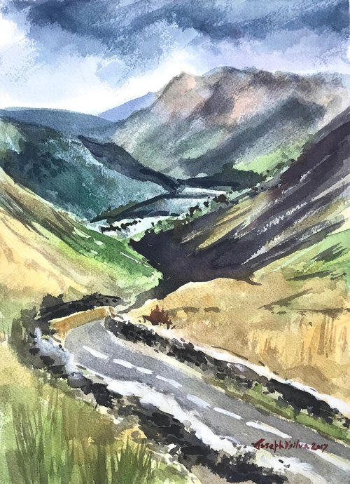 Road to Lake District England by Joseph Peter D'silva