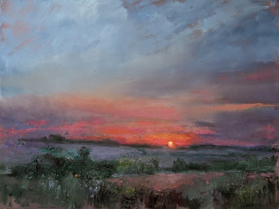 Landscape sunset