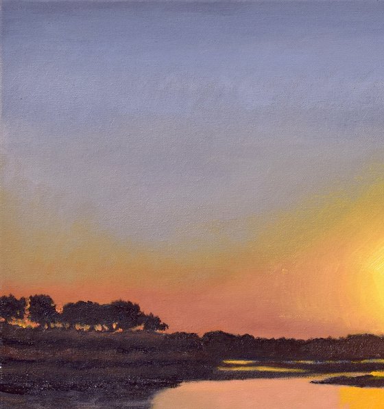 Sunset On The Lagoon