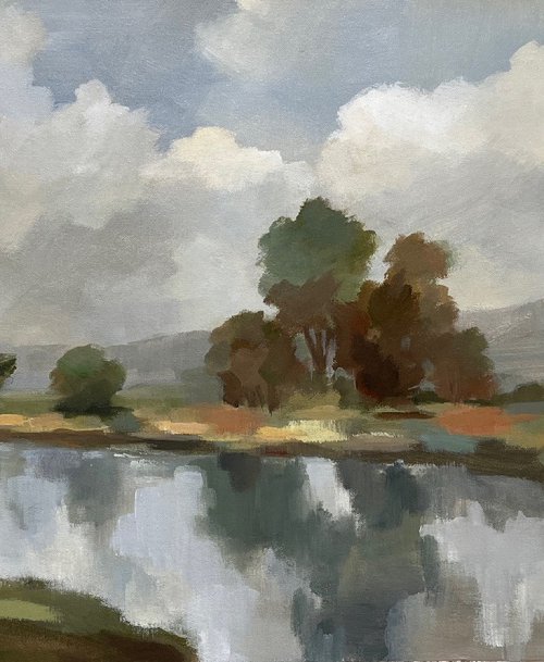 River and Clouds by Silvia  Vassileva