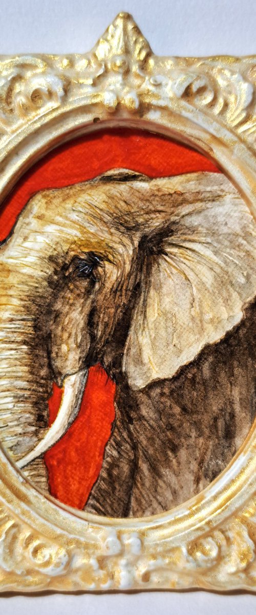african elephant by Andromachi Giannopoulou