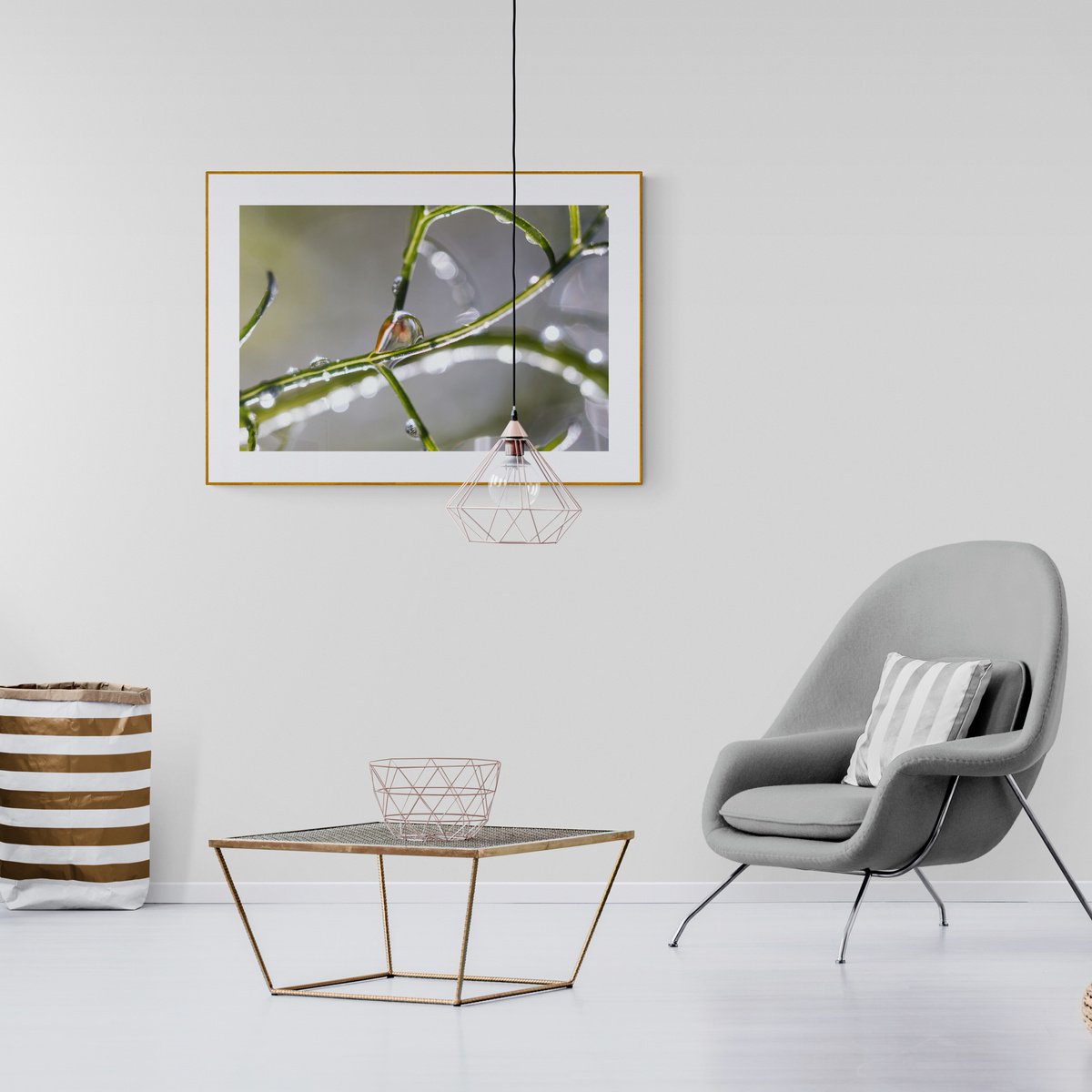 On the roads of georgeous coriander - limited edition giclee print of art photo, green, ye... by Inna Etuvgi