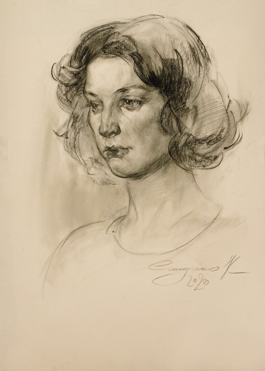 Female portrait by Ksenia Sandesko