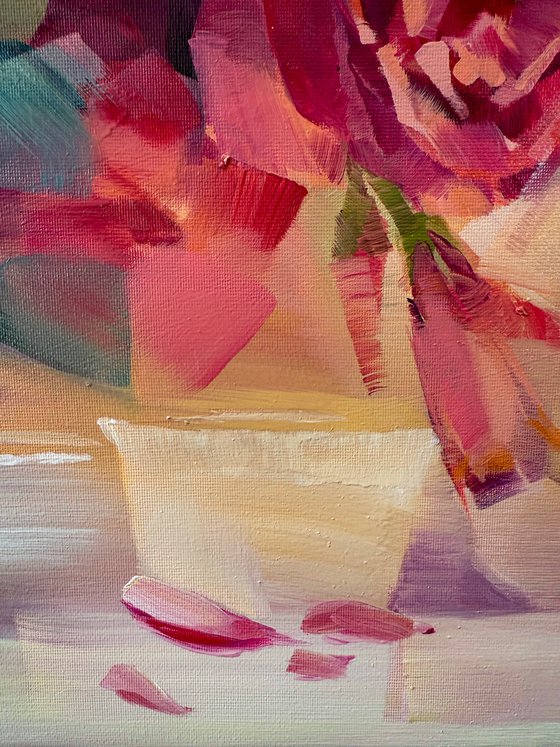 Roses. Tea for three