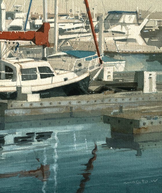Resting Sailboat in the Marina