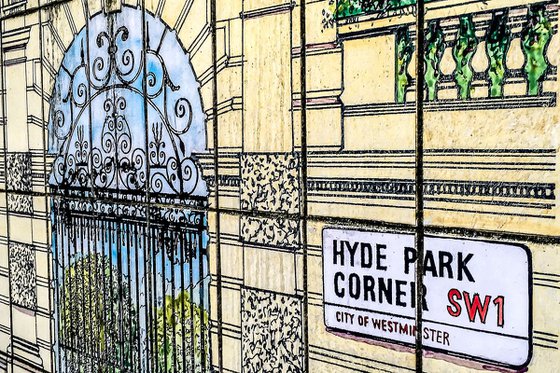 LONDON CLOSE-UP NO:5 HYDE PARK (Limited edition  3/150) 8"X12"